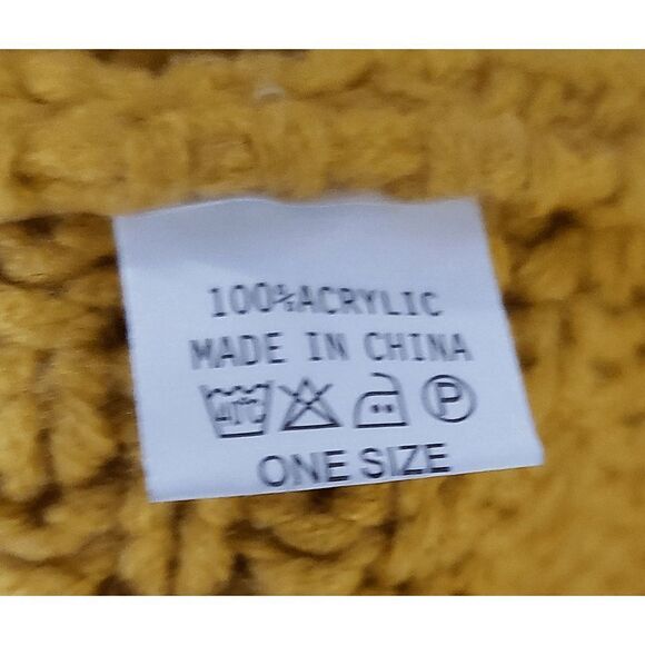 Vutti Yellow Acrylic Full Sleeve Open Front Knit Long Sleeve Cardigan Size OS - Picture 5 of 9